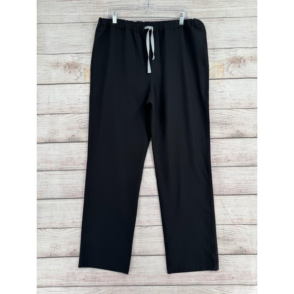Figs Pisco Scrub Pamts Mens Large Black FIONx Drawstring NEW‎